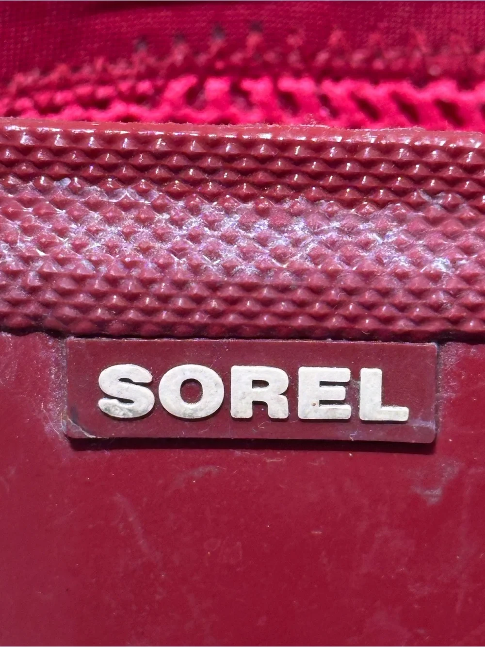 Sorel Glossy Tall Red Winter And Rain Boots Woman’s Size 8